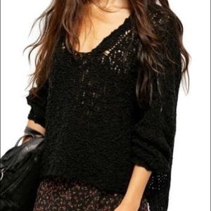 Free People Sunday Shore Cotton Blend Sweater NWT